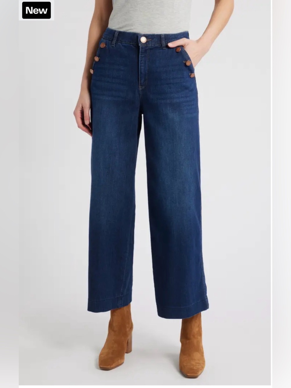 Wit and Wisdom 'Ab'Solution Sailor Wide Leg Jeans Size 10
